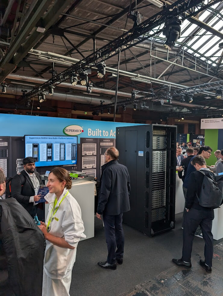 Supermicro stand at GTC Berlin 2026