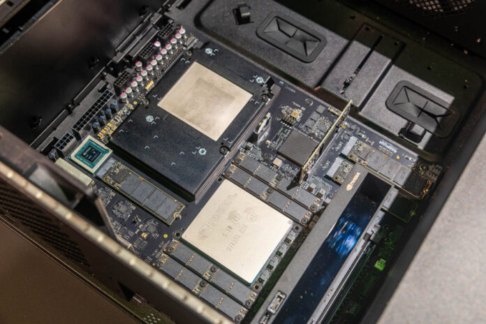 NVIDIA DGX Station GB300 Angle GTC 2025